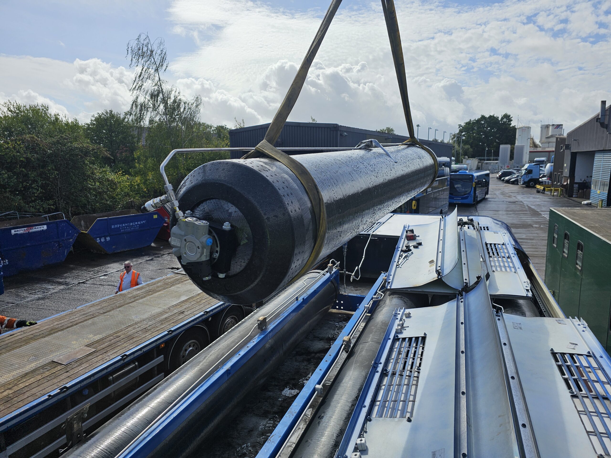 Tausch eines Wasserstofftanks-Systems